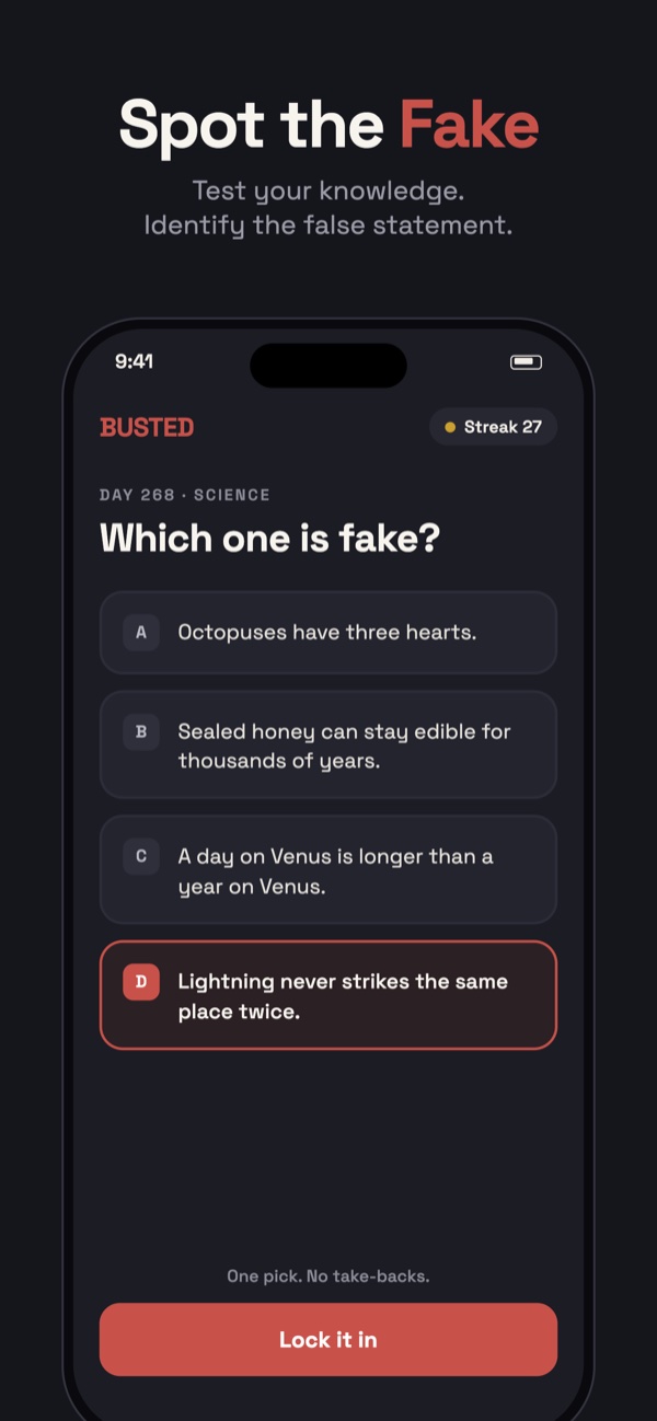Busted screenshot: Spot the fake